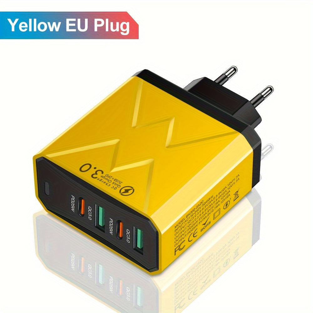 iPhone va Samsung uchun 4 portli 40W tez zaryadlash USB C zaryadlovchi