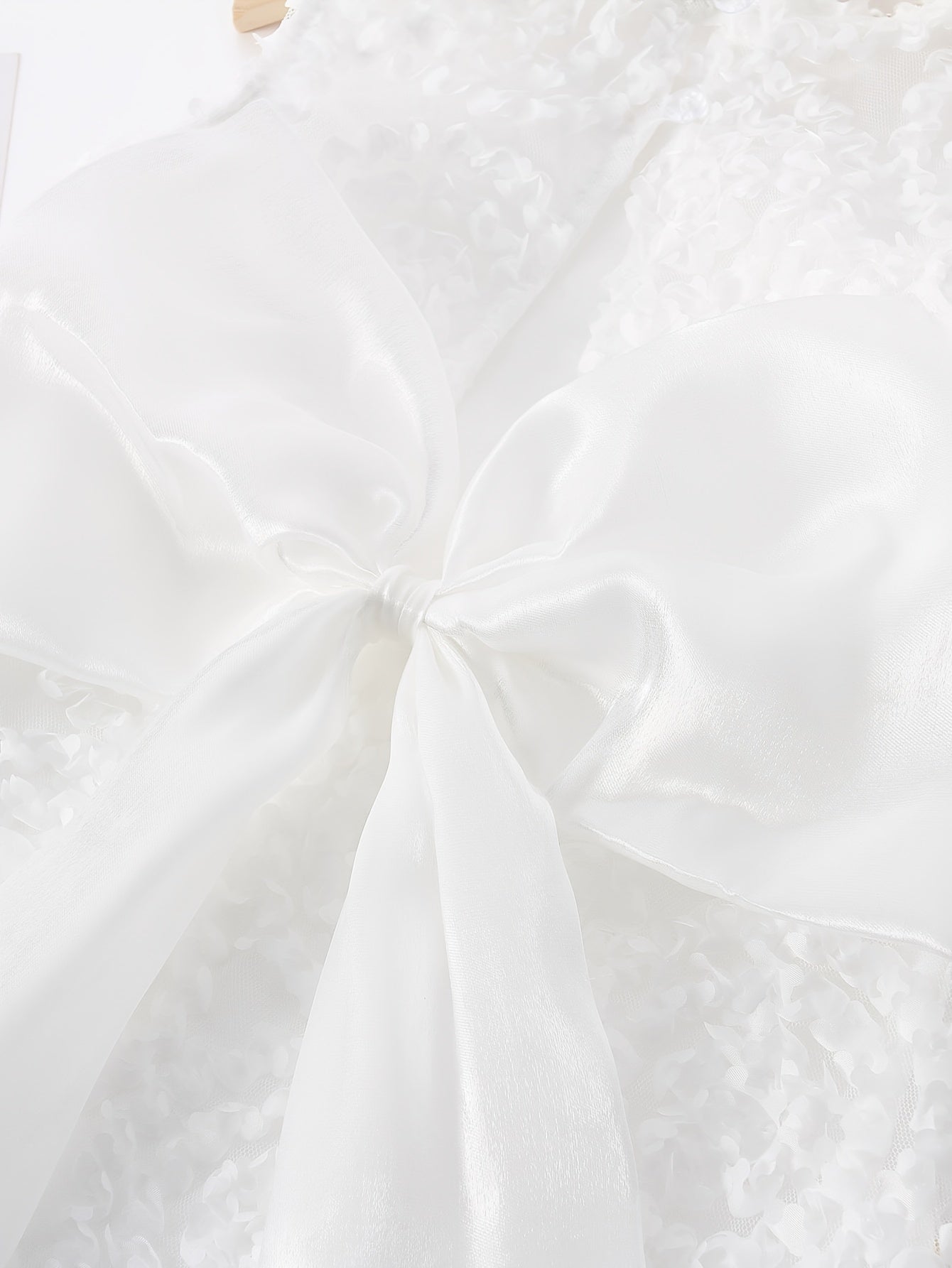 Children's Sleeveless Dress with Bow for Summer Parties