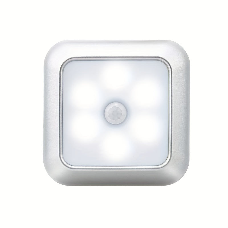 Motion Sensor Night Light with 6 LED Bulbs for Indoor Use in Closets Cabinets and Bedrooms