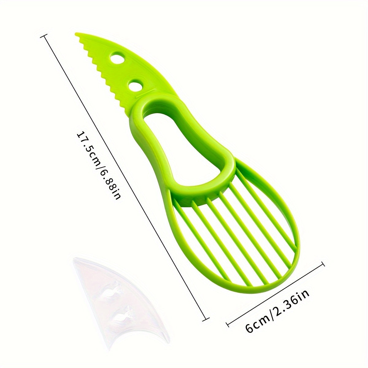 2-In-1 Avocado Slicer and Pitter Kitchen Gadget Durable Polypropylene