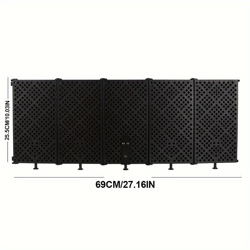 Студийный микрофонный изоляционный экран с поп-фильтром для фильтрации вокала. Подходит для любого оборудования для записи конденсаторных микрофонов. С праздником Ид аль-Адха!