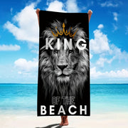 Oversized Microfiber Beach Towel 149.86cm x 73.66cm Sun Protection Windproof for Beach Pool Travel