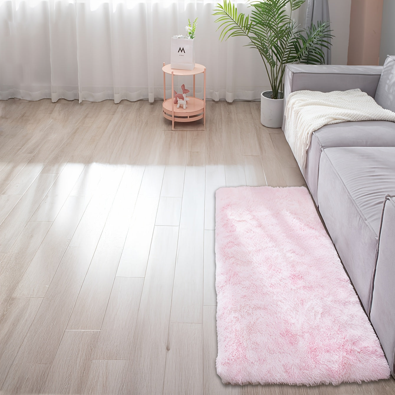 Yumshoq, shilliq toʻrtburchak shaklidagi xona matosi, yotoqxona va mehmonxona uchun, sirpanmaydigan, yuviladigan gilam