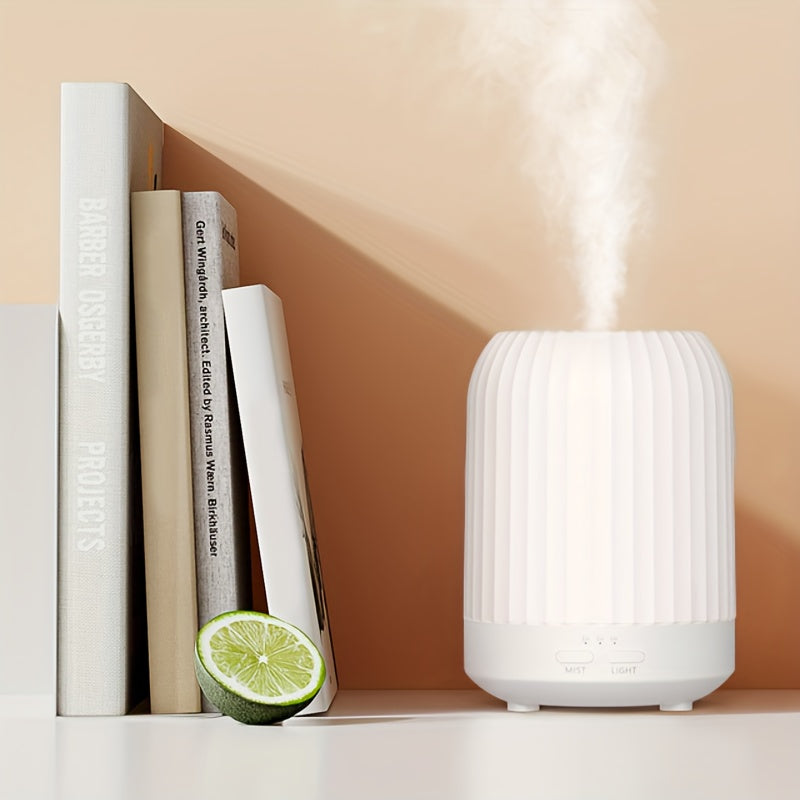 Ultrasonik namlagich 250ML LED chiroqlari bilan, jim, portativ, uy va ofis uchun