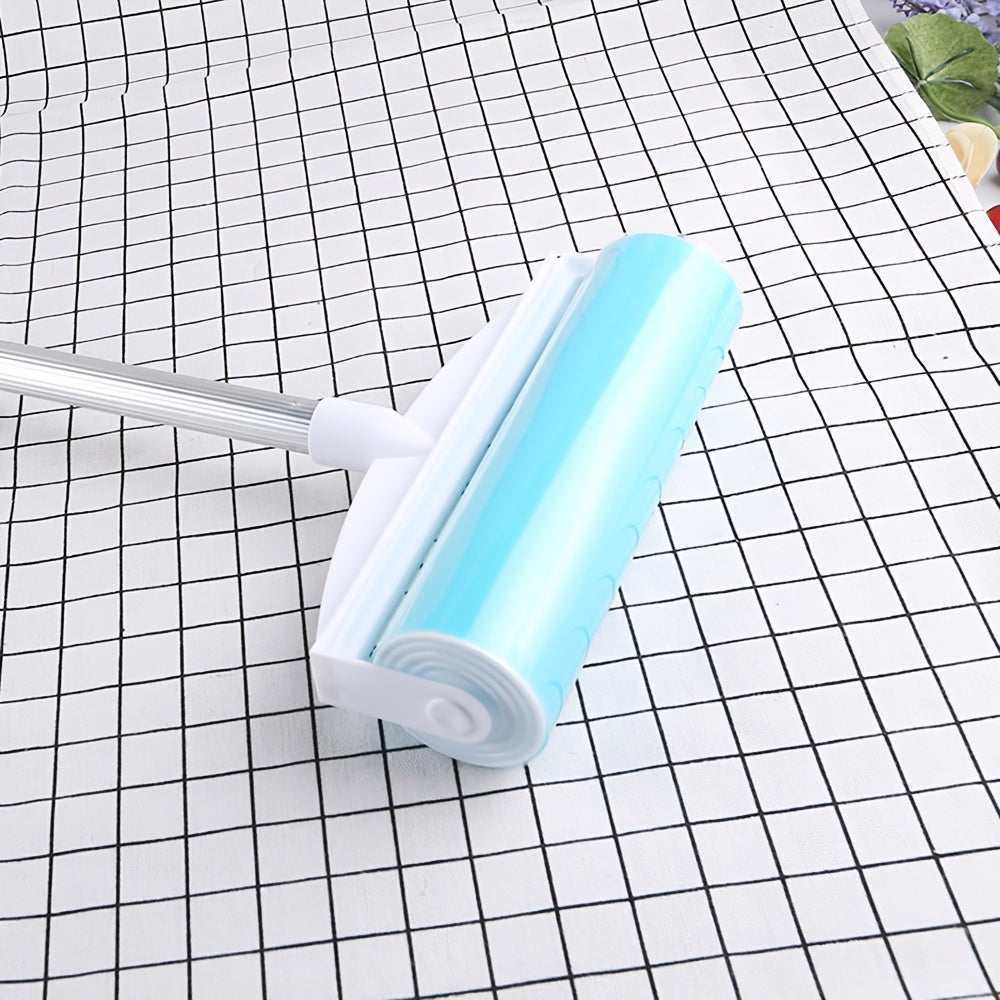 3-Piece Extendable Long-Handle Lint Roller Set for Carpet Clothing Pet Hair Remover