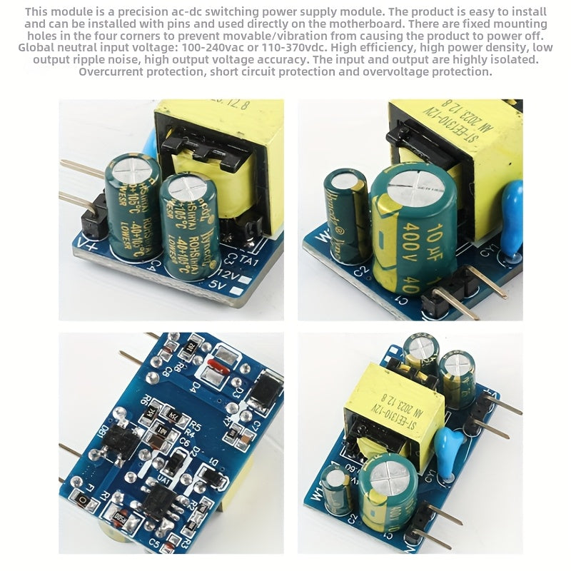 220V to 12V 1A Isolated Switch Power Supply Module AC-DC Step-Down Power Supply