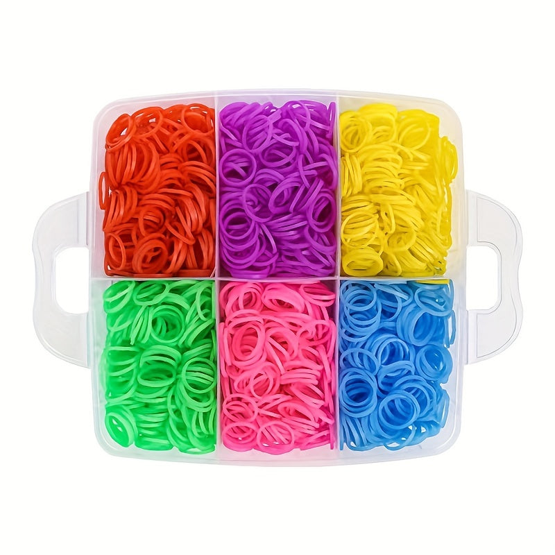 Jewelry Making Supplies Set with 4500 Rainbow Rubber Bands for Hair and Jewelry