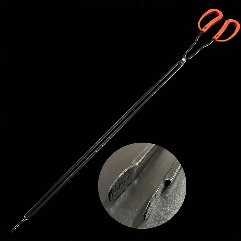 Adjustable Iron Fireplace Tongs for BBQ Camping and Grilling 60-70cm