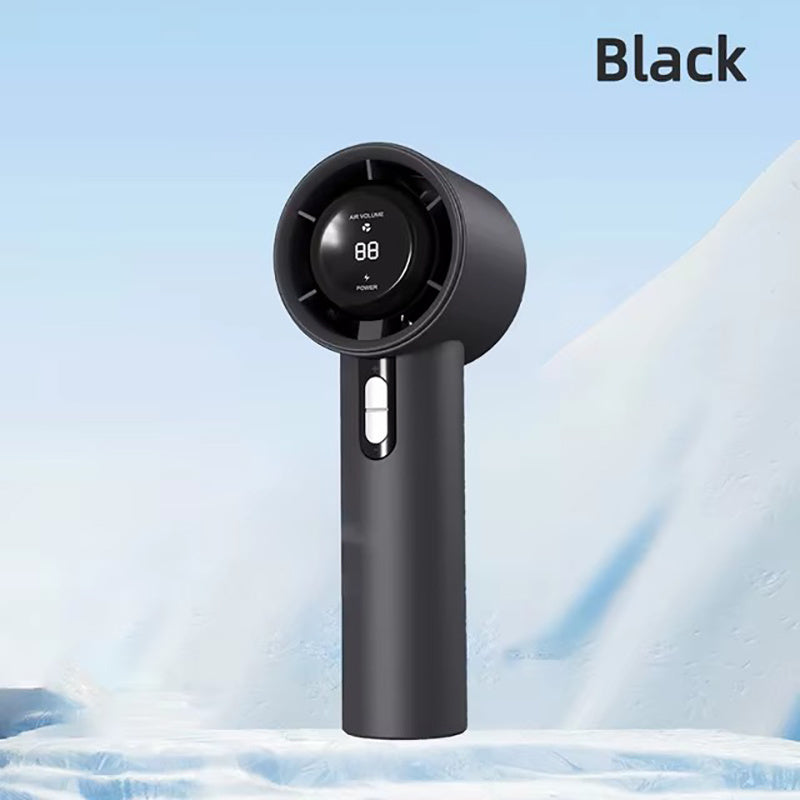 Rechargeable Handheld Turbo Fan with 3000mAh Battery, Adjustable Speed