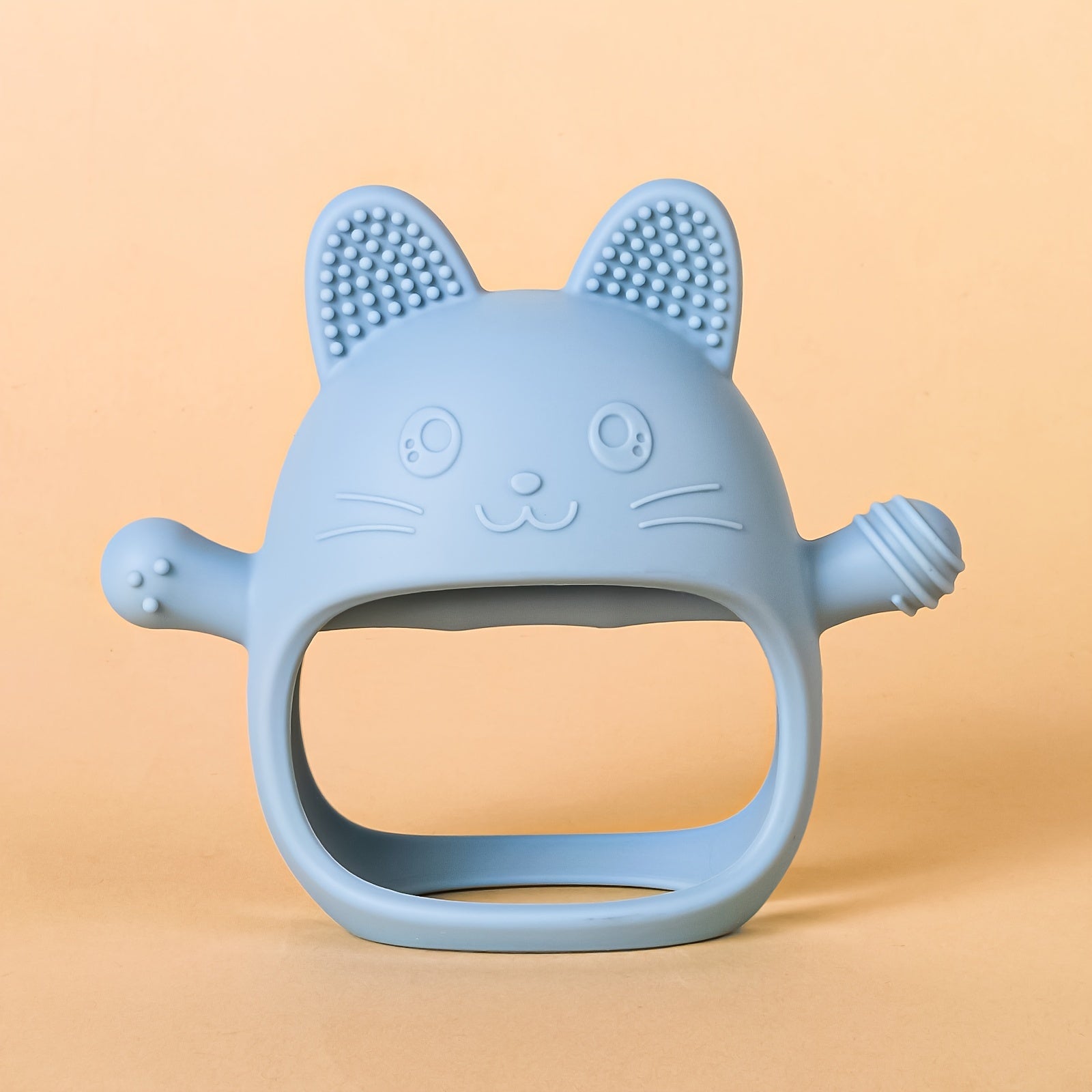 Baby Silicone Teether for Babies with Animal Designs Rabbit and Chick BPA Free Soft Texture