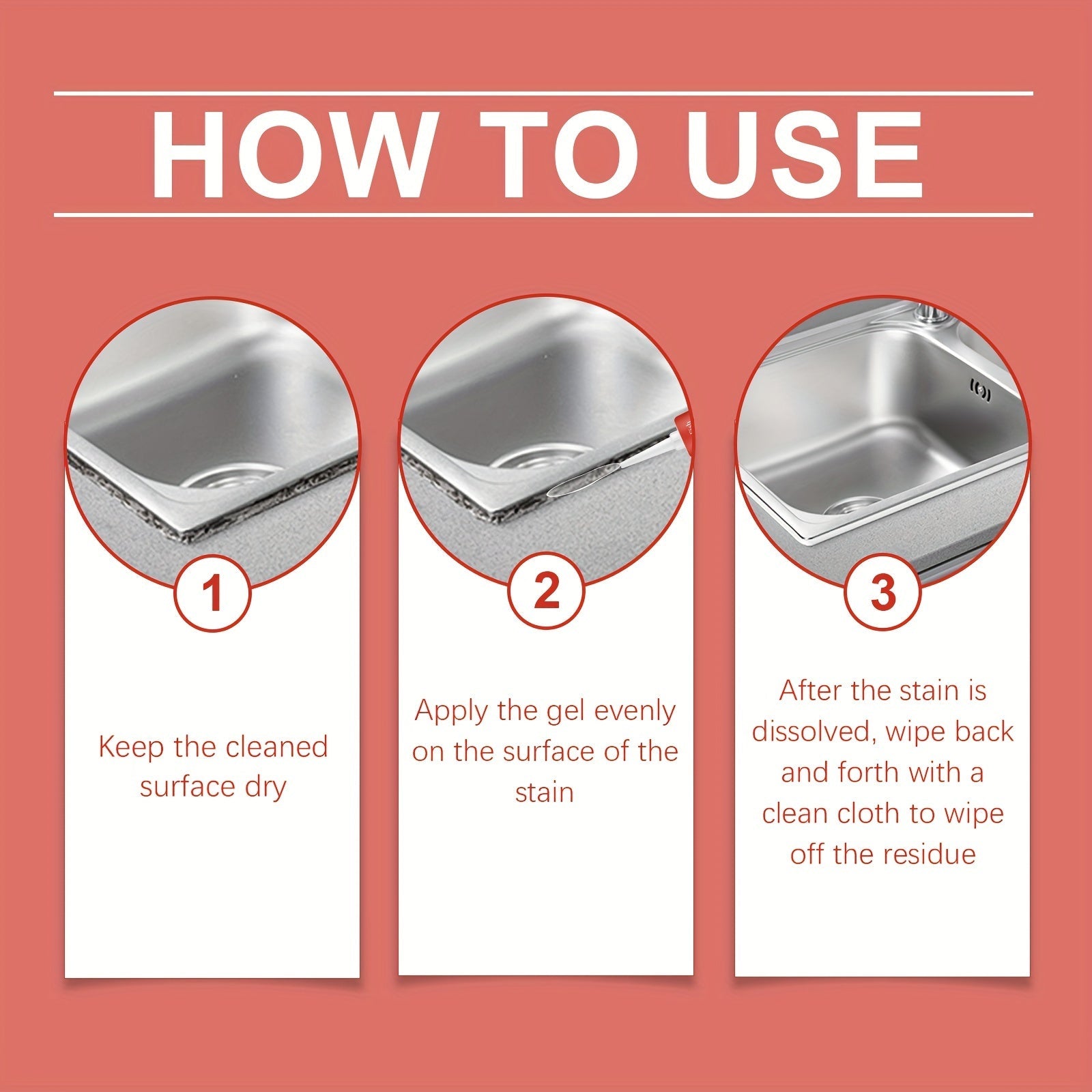 Versatile Stain Cleaning Gel for Grease Removal Kitchen Bathroom Multi-Effect Brightener