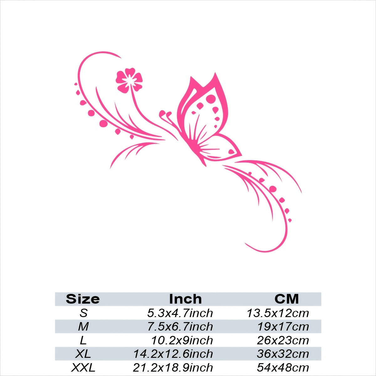 Car Floral Sticker Reflective Vinyl Decal for Cars and Motorcycles