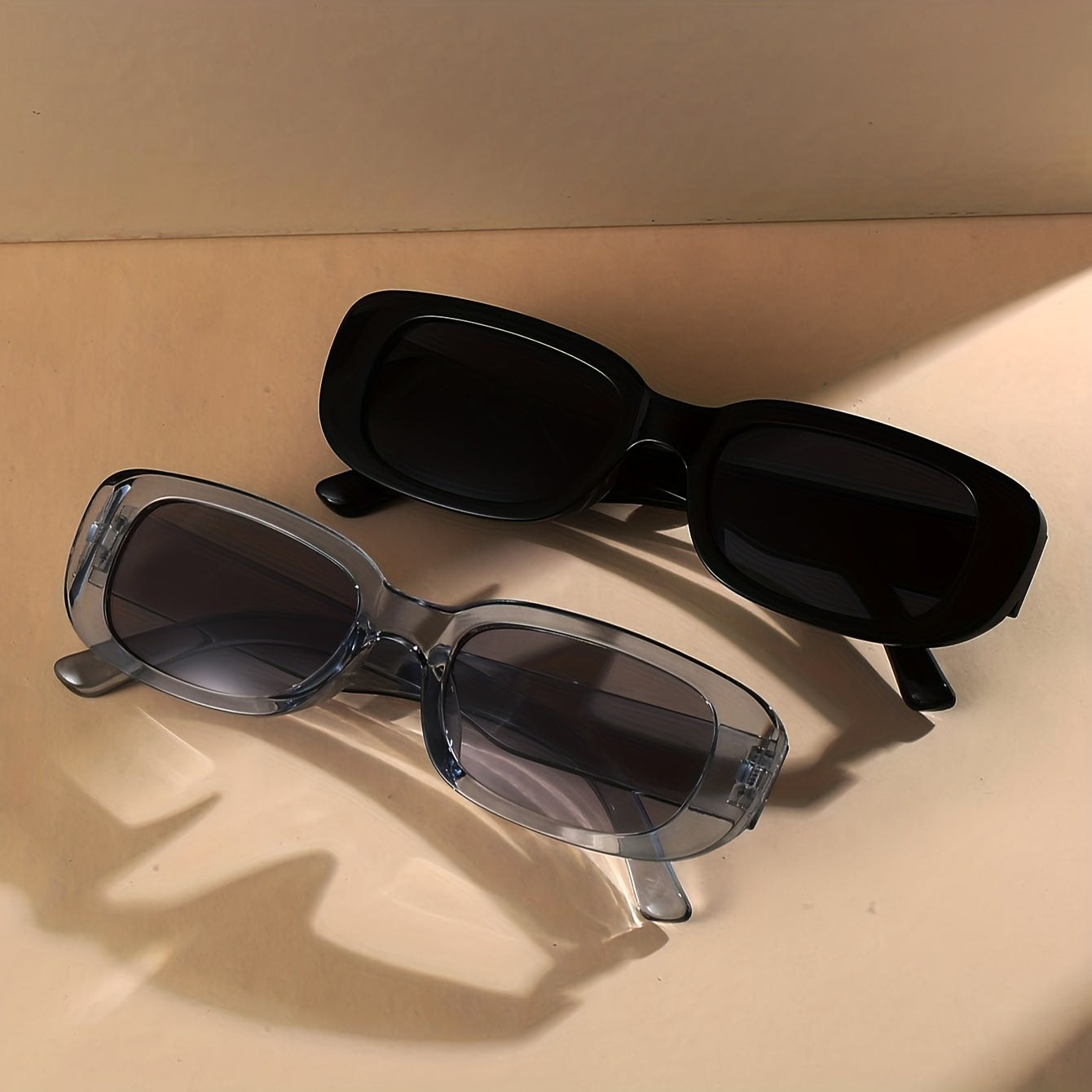 Half Pair of Stylish Square Frame Glasses for Men and Women