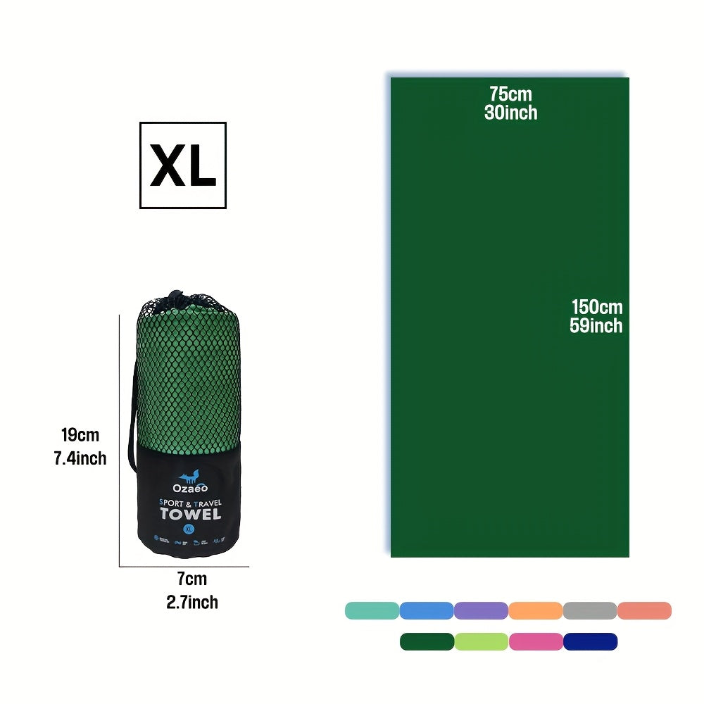 Microfiber Travel Towel Quick Dry Lightweight Sports Beach Hiking Yoga Golf Pickleball