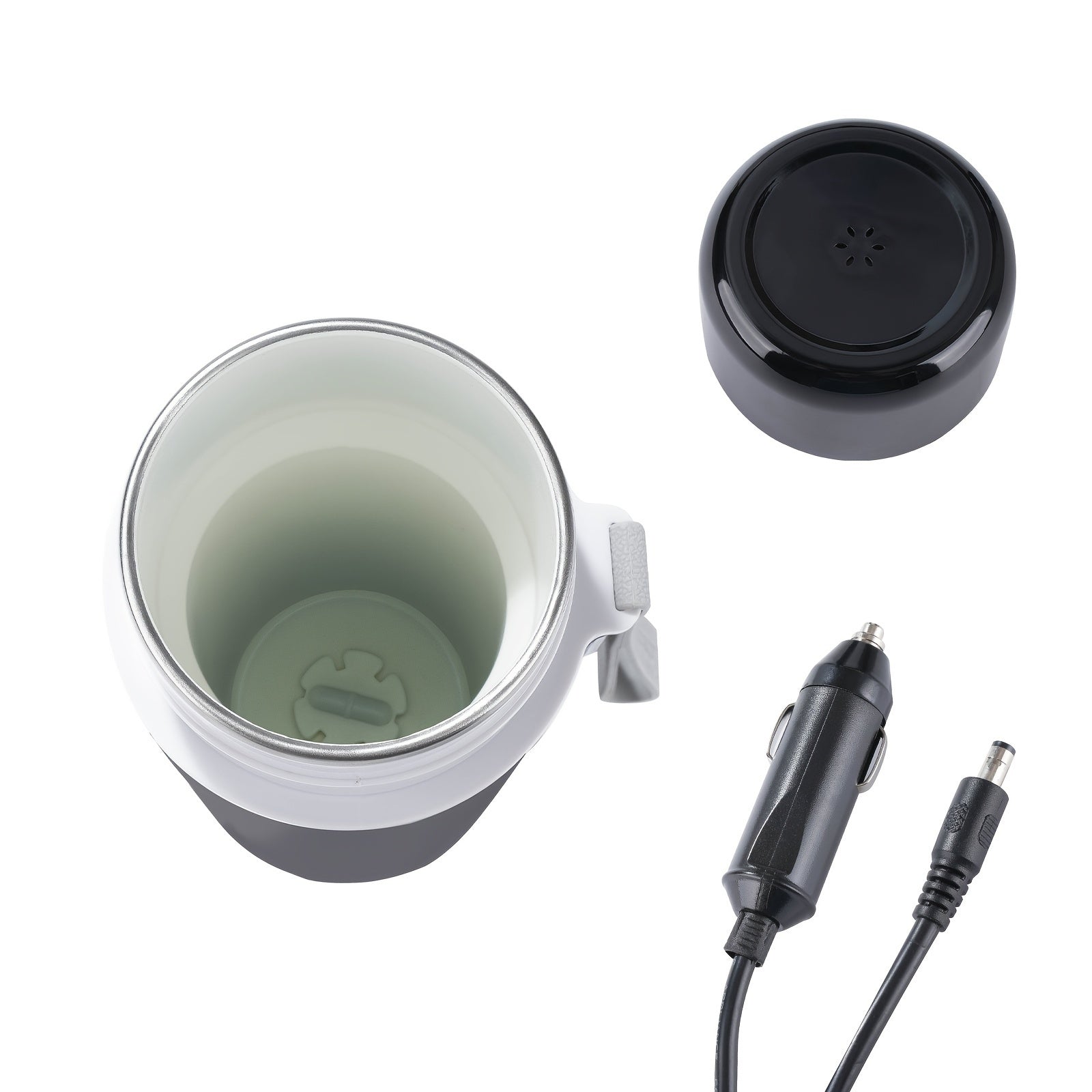 Portable 12V Electric Kettle 420ml Travel Car Coffee Tea Outdoor Dry Boil Protection