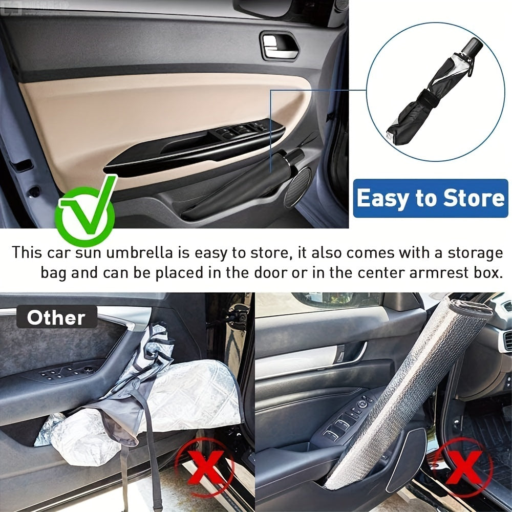 Foldable Car Sunshade UV Block Heat Protection Windshield Cover