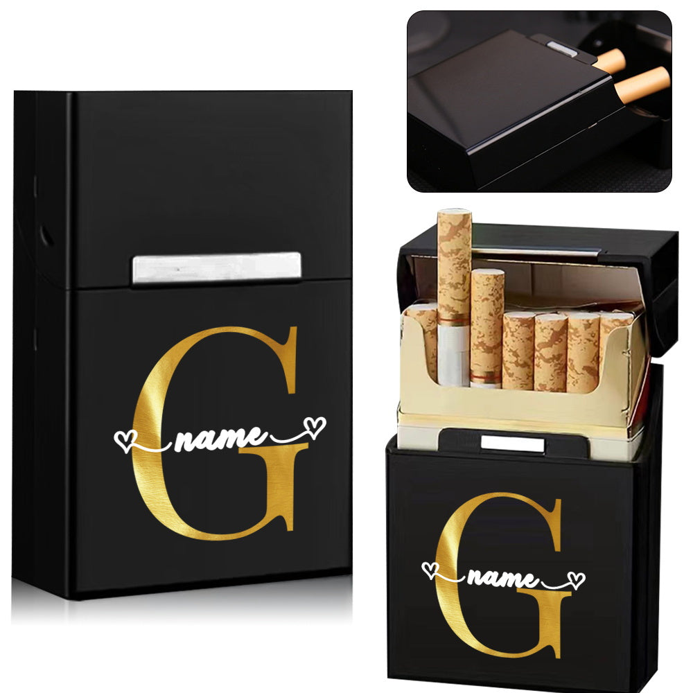 Personalized Metal Cigarette Case Water-Resistant Travel Organizer for Men