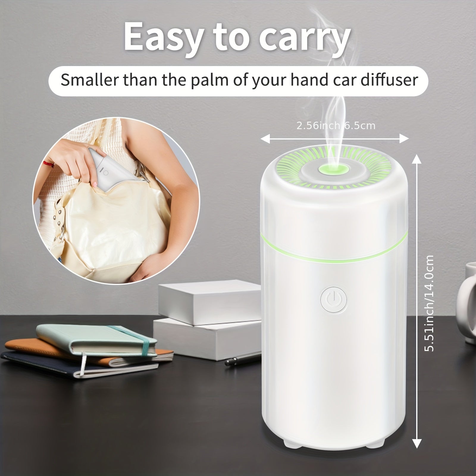 Мини-USB автомобильный ароматизатор с LED-ночником и ультразвуковым распылителем