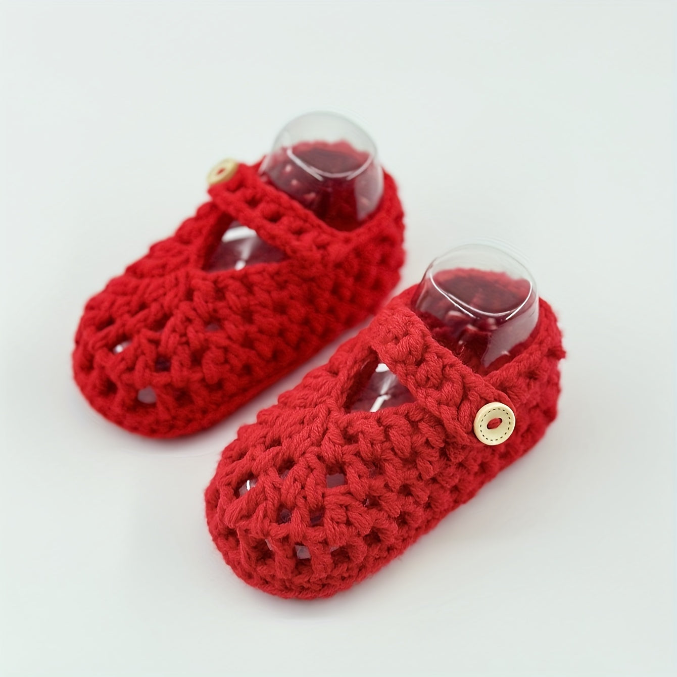 Crochet Baby Shoes Slip-On Booties for Infants and Toddlers All-Season Soft Fabric