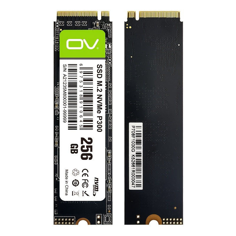 OV PCle 3.0x4 NVMe M.2 2280 SSD, 3500MB/s o'qish tezligi, SLC Cache 3D NAND TLC bilan, 256GB, 512GB va 1TB hajmida PC, stol va noutbuk saqlash uchun mavjud.
