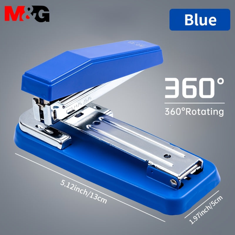 M&G Deluxe aylanuvchi stol stapleri, 50 varaq sig‘imiga ega - Uy ofisi va talabalar uchun ideal - Ko‘p funksiyali, foydalanish uchun oson va mustahkam.