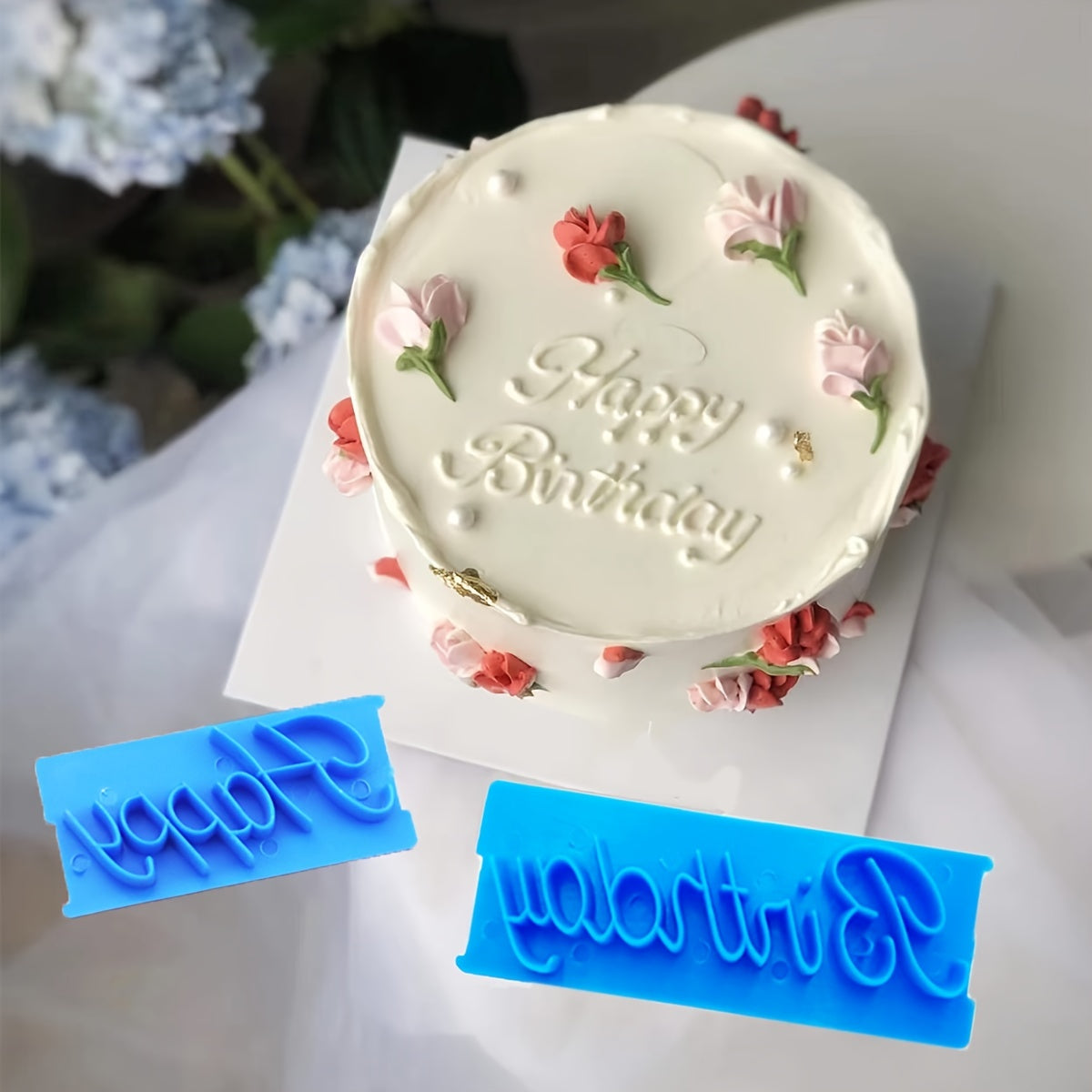 6 Sets Handmade Cake Printing Baking Molds for English Cake Decoration