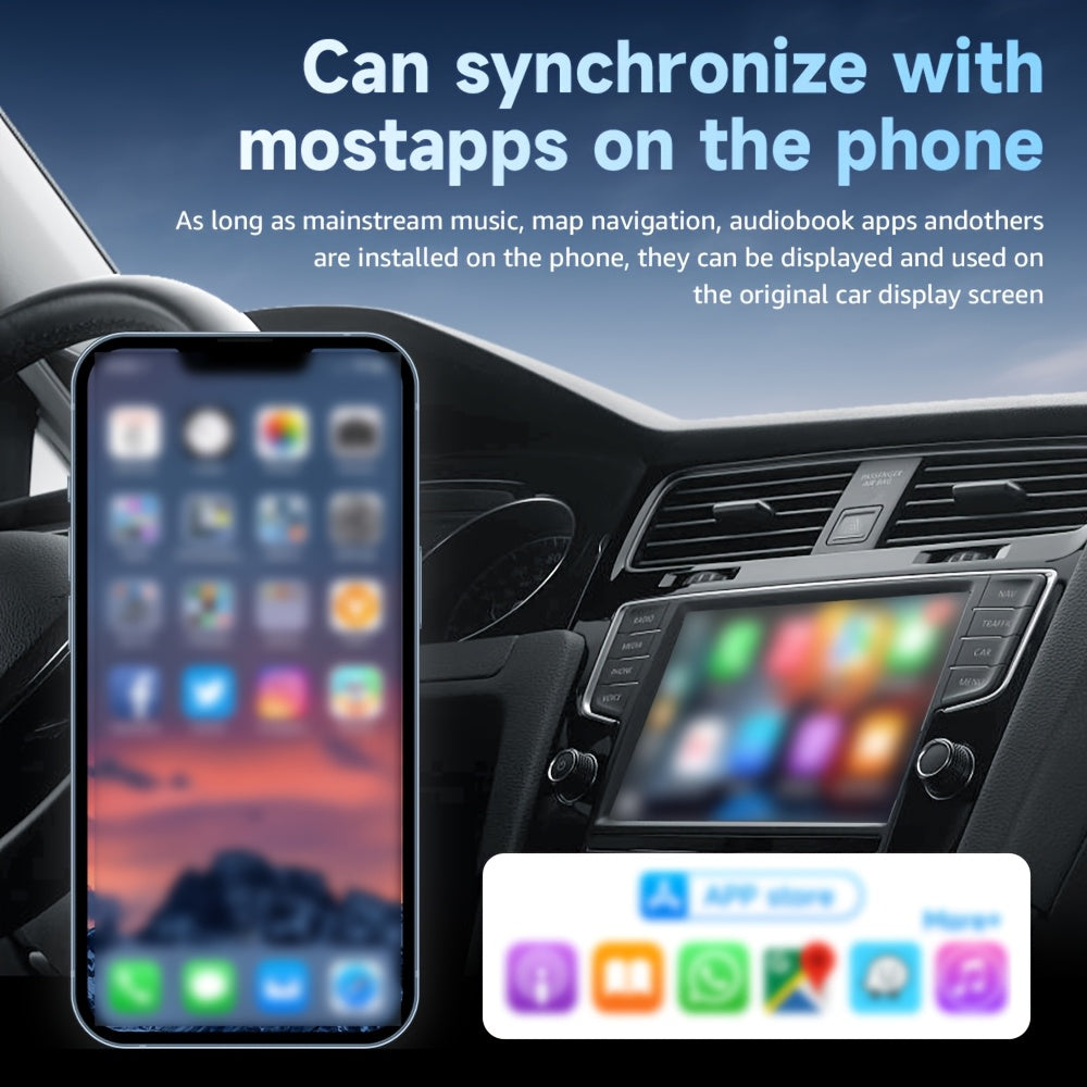 Wireless CarPlay Auto Adapter for Android Devices Low Latency Universal Fit