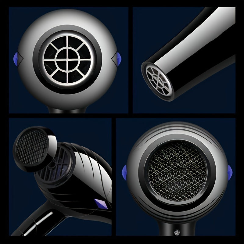 1200W Hair Dryer with Brushless Motor and Extended Reach European Plug Nozzle Included