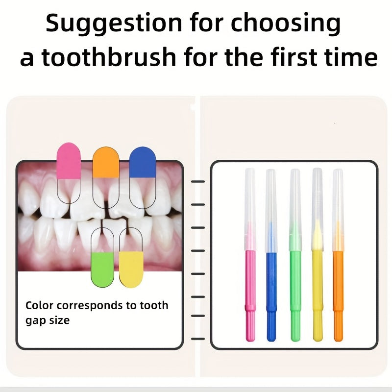 60 dona tish bo'shlig'ini tozalash cho'tkalari kattalar uchun plastik og'iz parvarishi