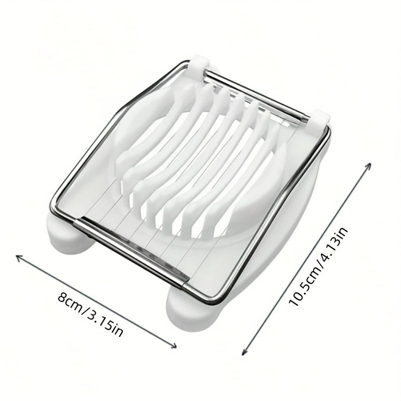 Egg Slicer and Wedger Set Stainless Steel Wires Plastic Base Kitchen Gadget