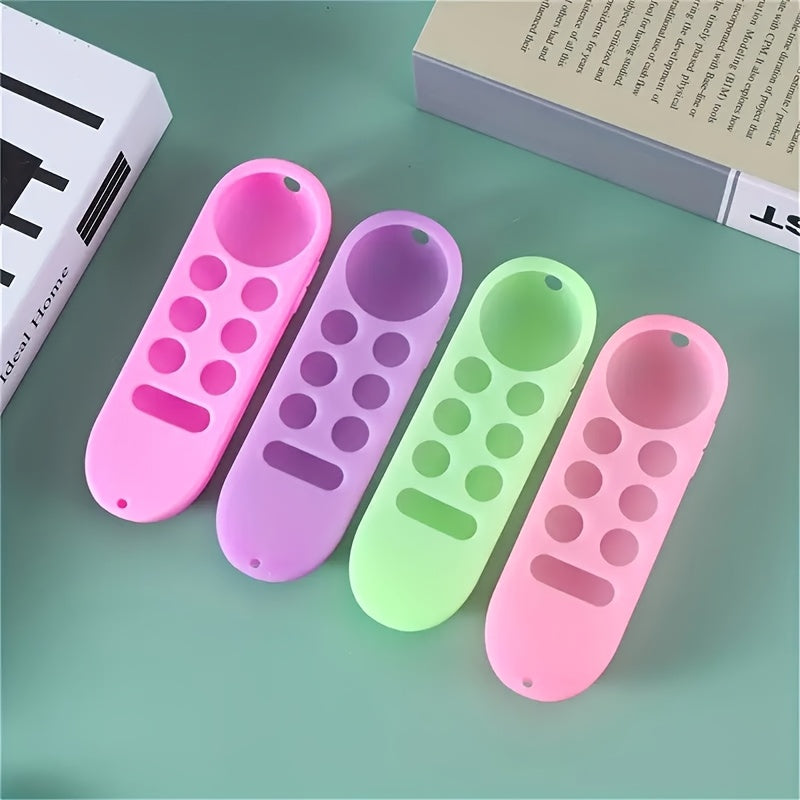 Glow-in-the-Dark Silicone Remote Control Case with Lanyard for Chromecast TV 2020