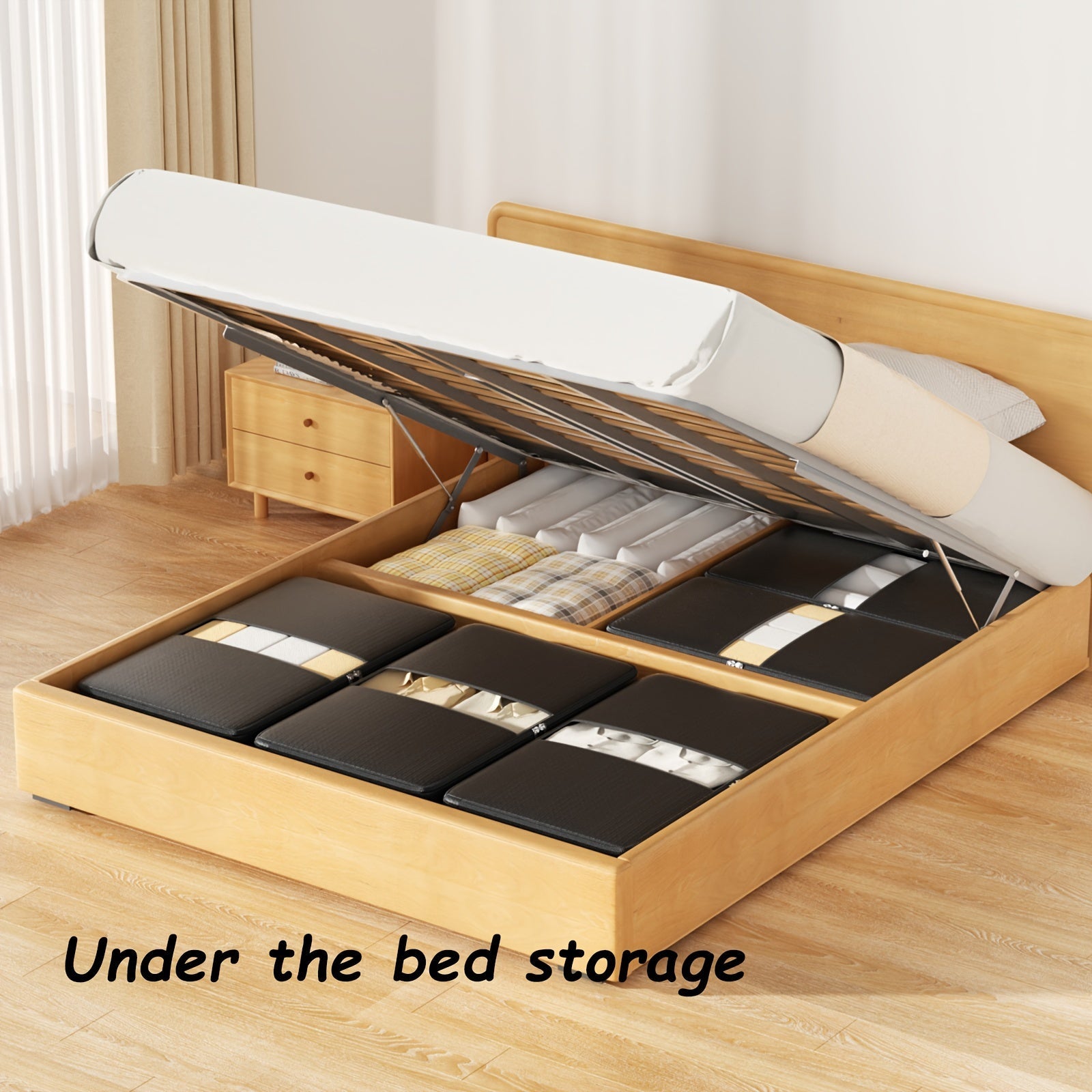 Large Capacity Fabric Under-Bed Storage Bag Waterproof Clothes Blanket Toy Organizer