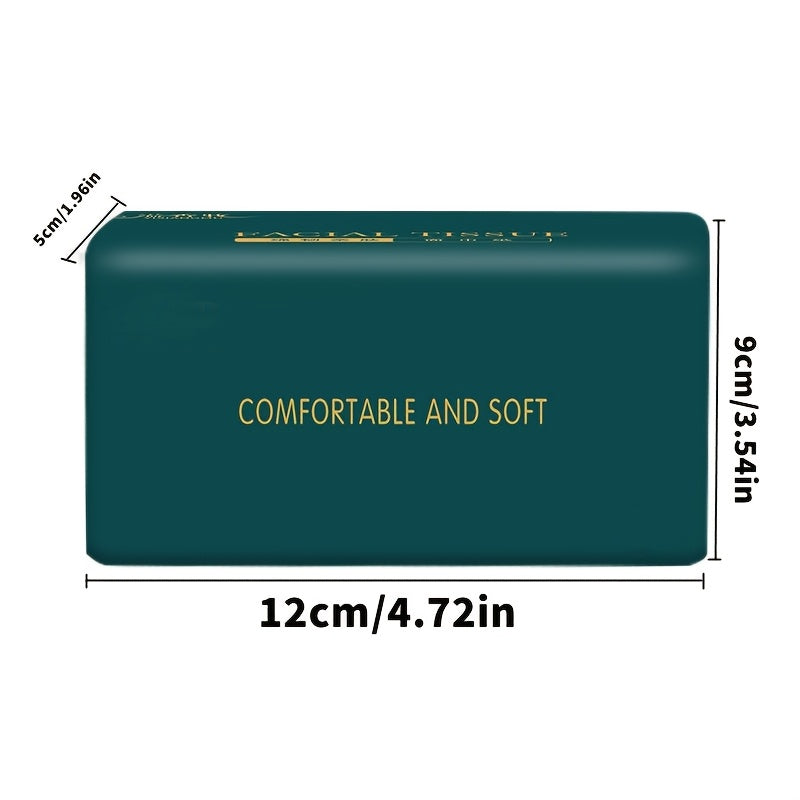 Eco-Friendly Bamboo Pulp Facial Tissues 12 Pack 270 Sheets Recycled Disposable Napkins