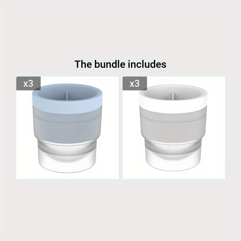 Spherical Whiskey Ice Cube Mold With Cover for Home and Restaurant Use