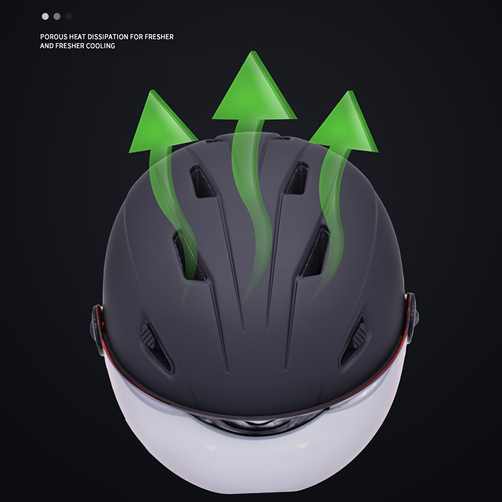 Ski Helmet with Goggles Breathable Lightweight Winter Sports Universal Fit