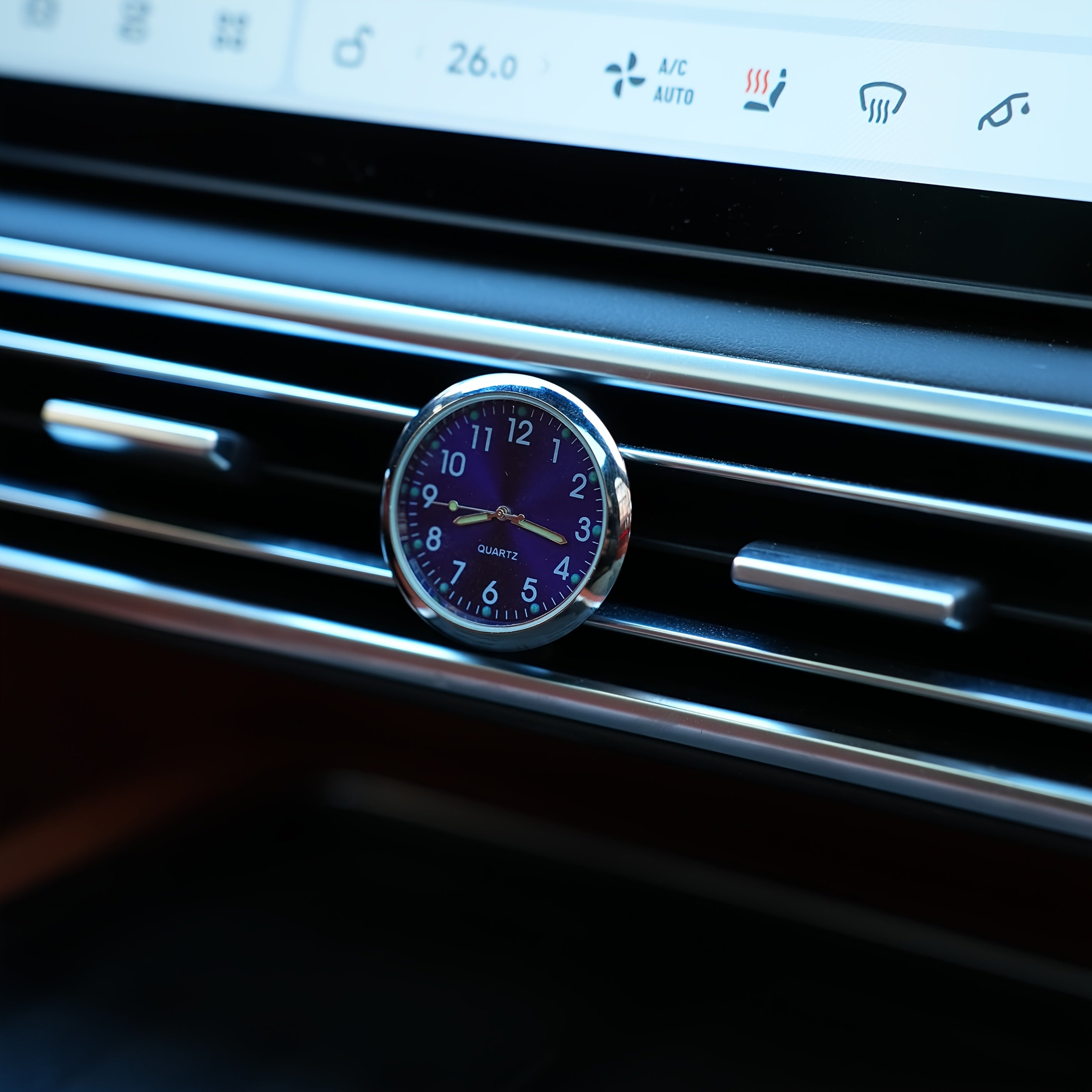 Universal Car Quartz Clock Creative Luminous Pointer Dashboard Decoration