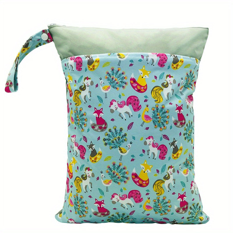 Suv o'tkazmaydigan, qayta ishlatiladigan ho'l va quruq sumka, mato choyshablari va pomp qismlari uchun, zipli cho'ntaklar bilan