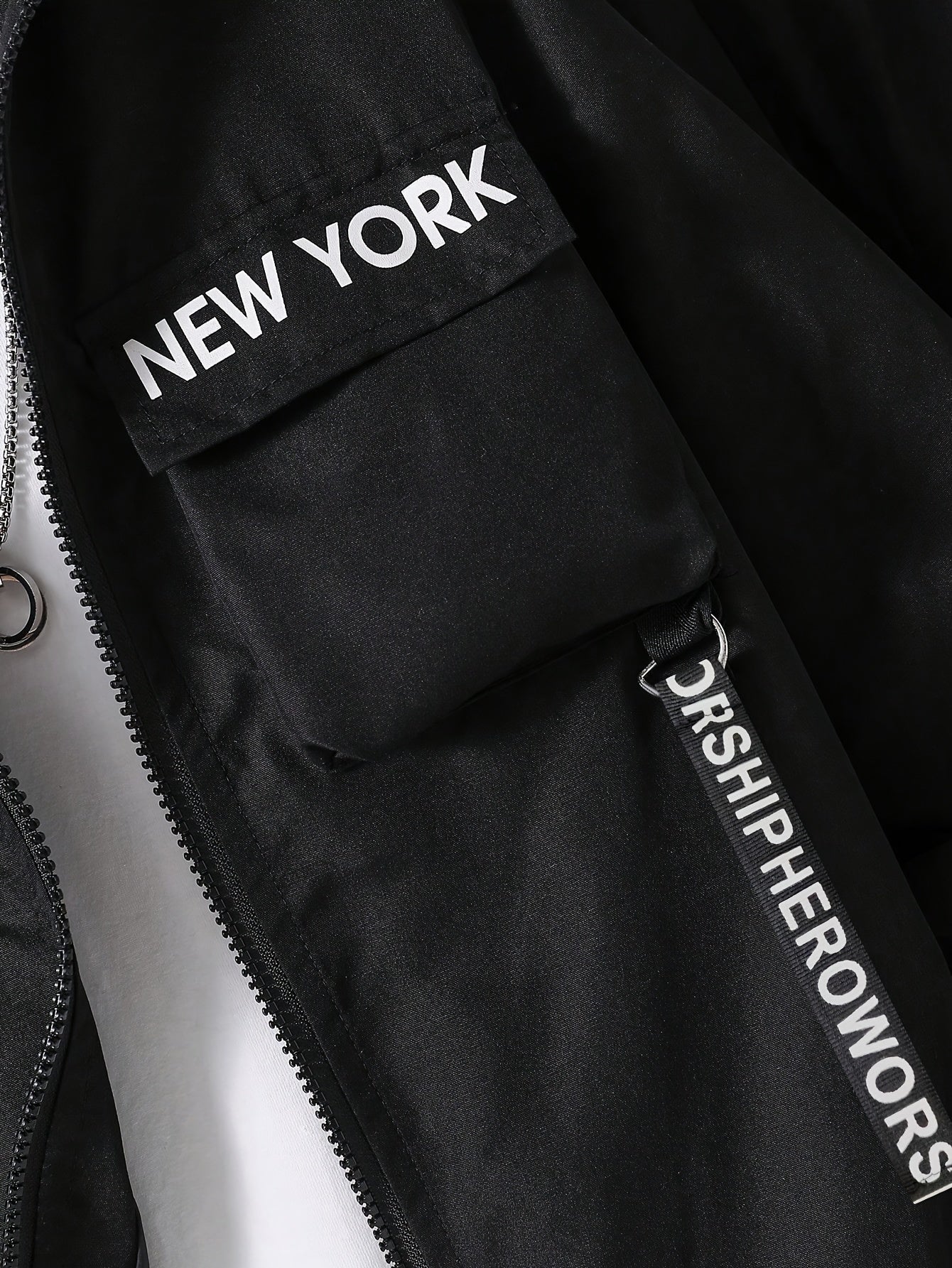 Men's Spring Autumn Casual Outfit Zipper Jacket and Elastic Waist Pants Set for Young Adults