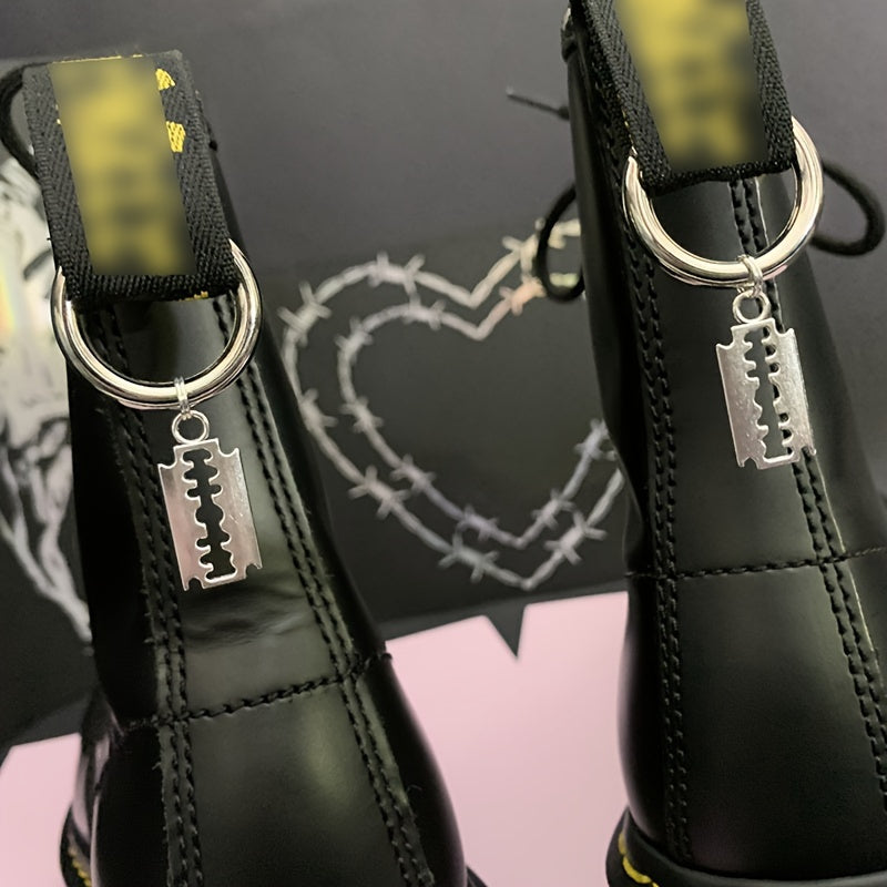 Unisex Grunge Punk Shoe Charms Set Boot Jewelry Gothic Accessories
