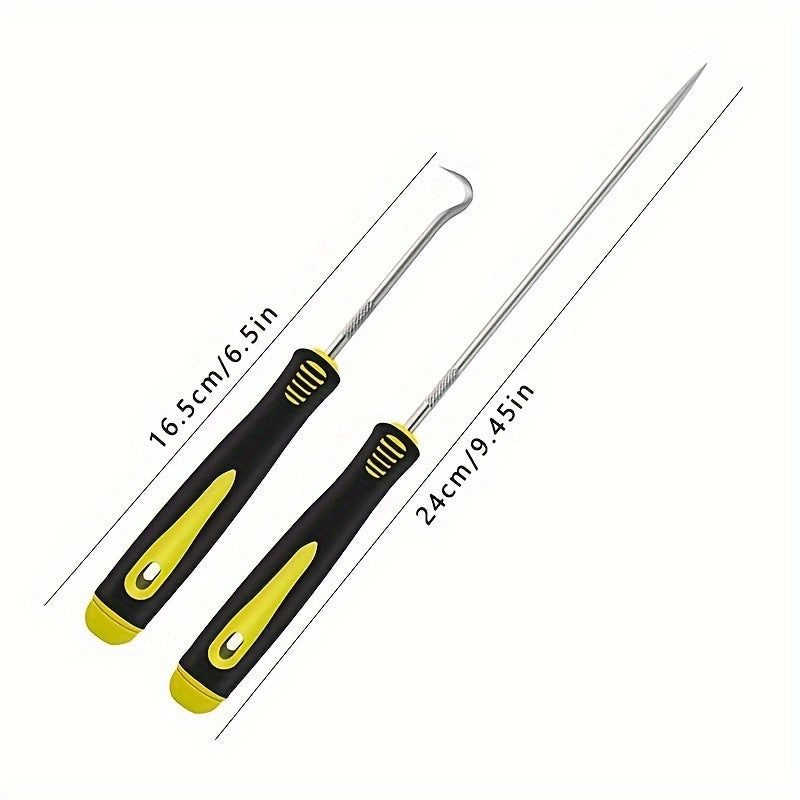 Juego de 4 piezas de herramientas para reparación de juntas de sellos de aceite con gancho y pinza para automóvil