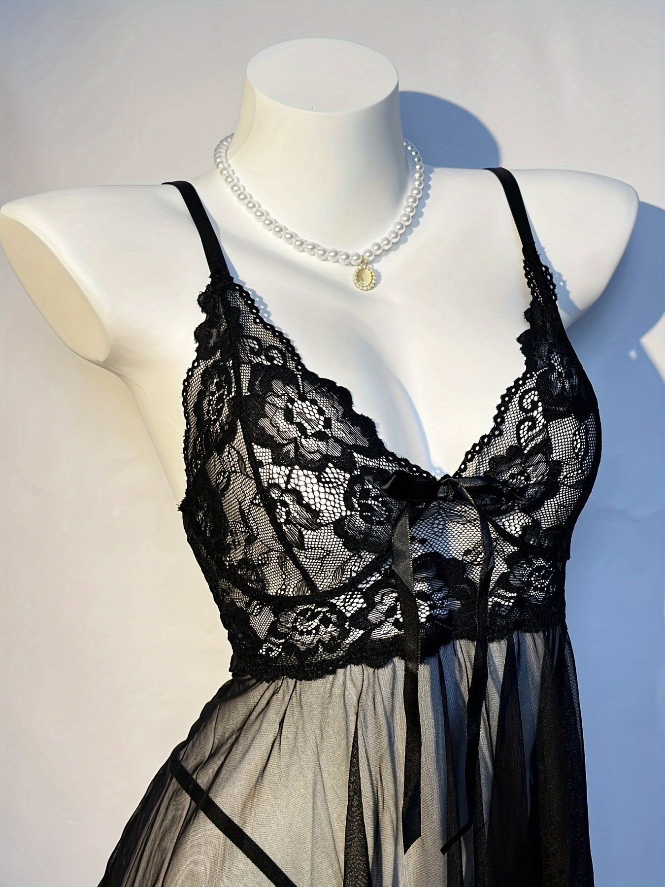 Women's Dress Set with Thong, Casual Summer Outfit, Pink and White