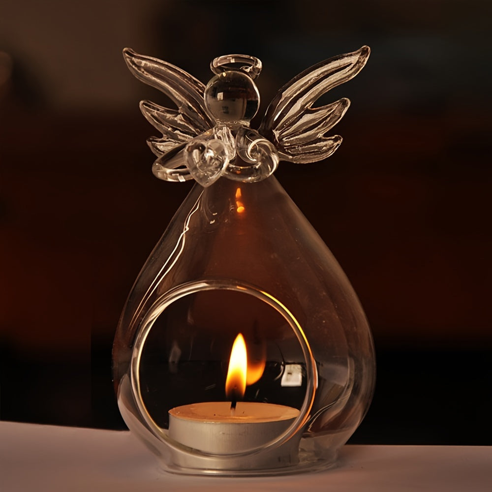 Angel-Shaped Glass Vase for Hydroponics Home Kitchen Decor