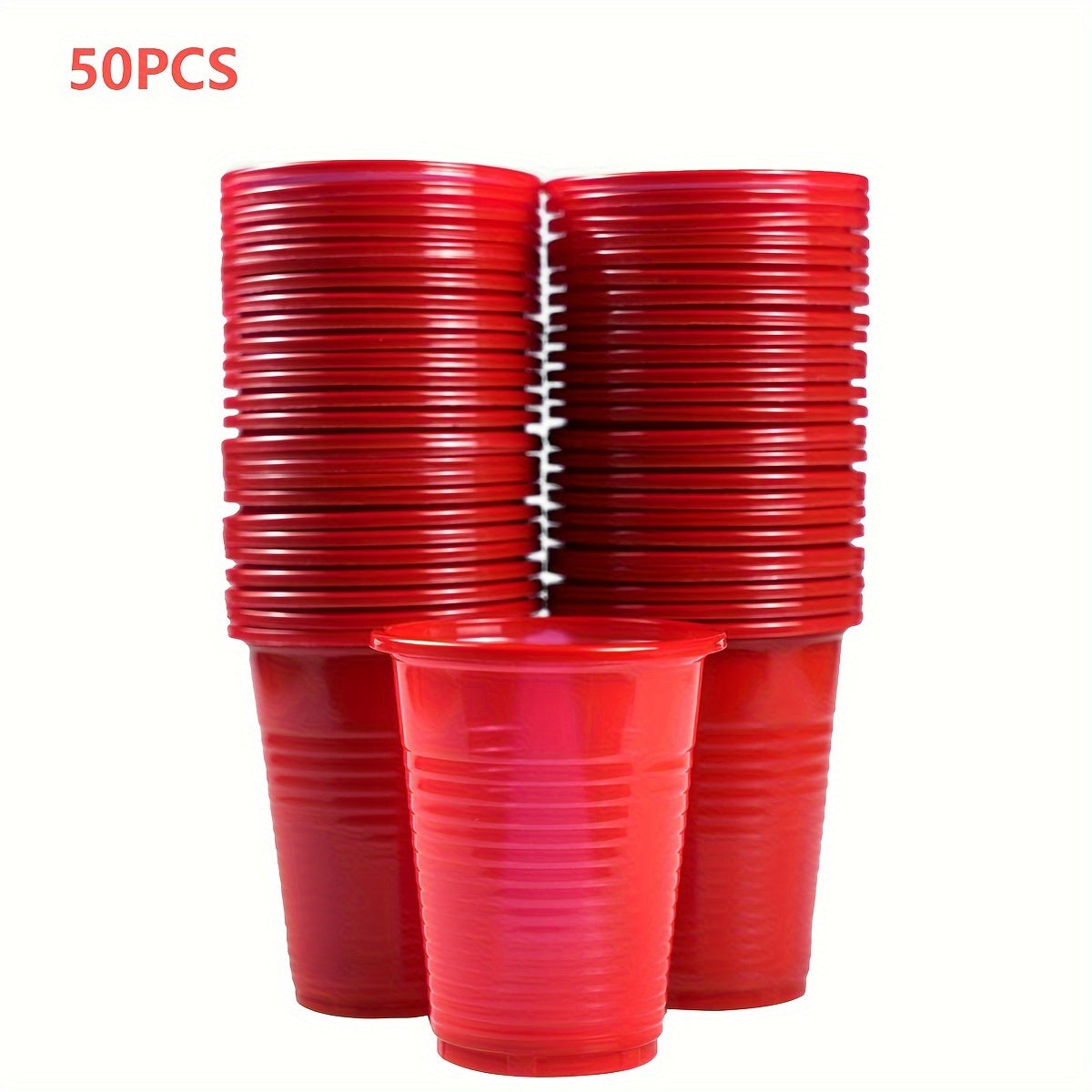 50-100 Pack 7oz Clear Plastic Cups Disposable Party Cups for Indoor Outdoor Events