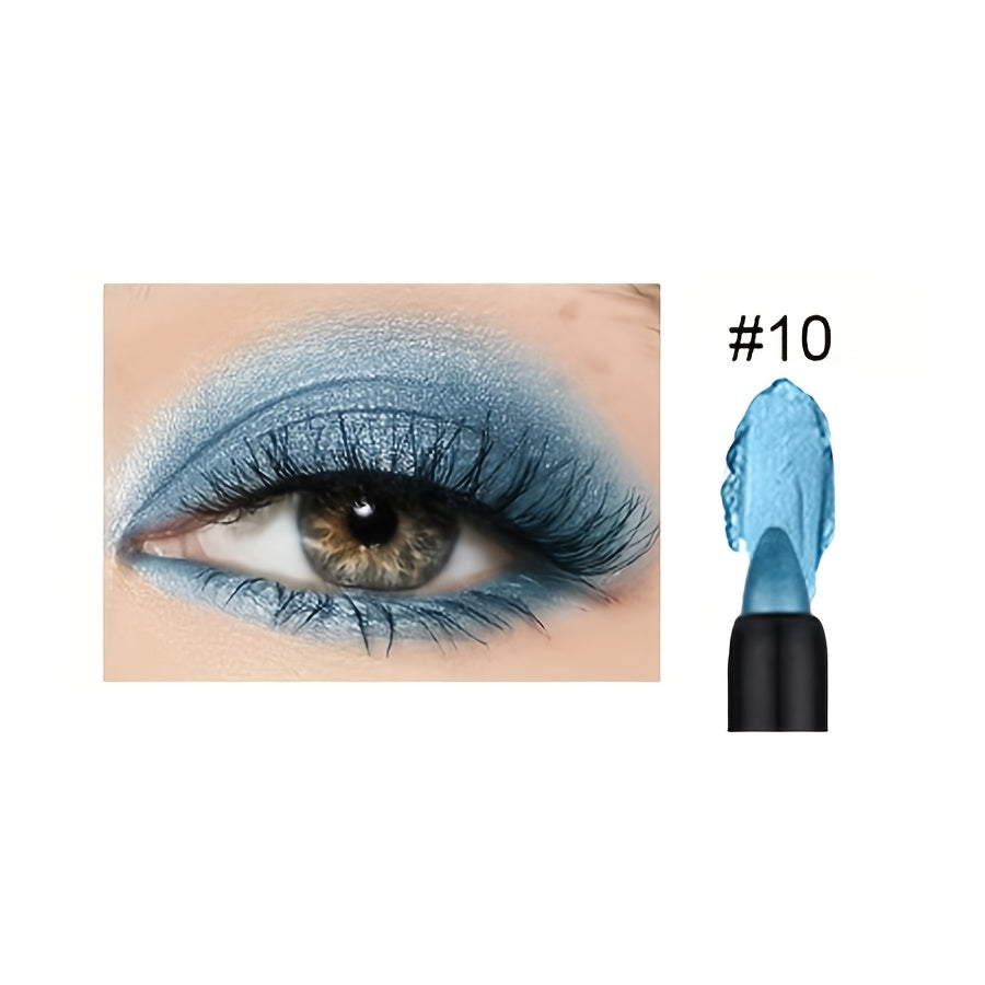 Set de lápices de ojos waterproof para mujer, 9-18 colores, de larga duración y brillo