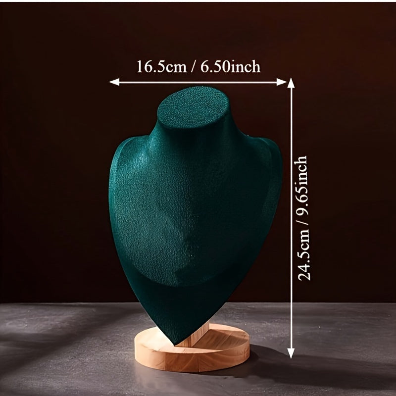 Wooden Jewelry Stand Mannequin for Necklaces Dresser or Retail Display