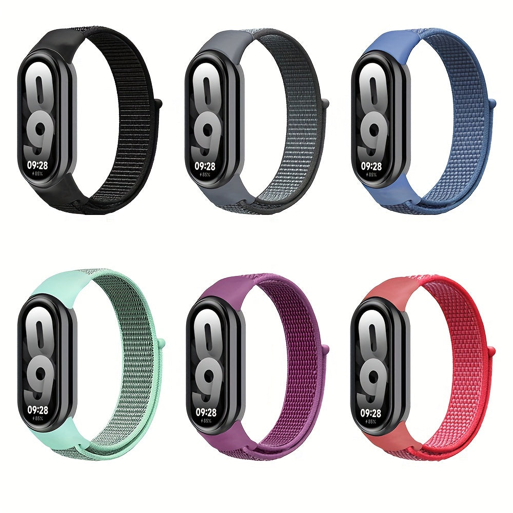 Xiaomi Mi Band 9/8 uchun nafas oladigan naylon soat tasmasi - Qulay, elastik va mustahkam - Faol erkaklar va ayollar uchun ideal