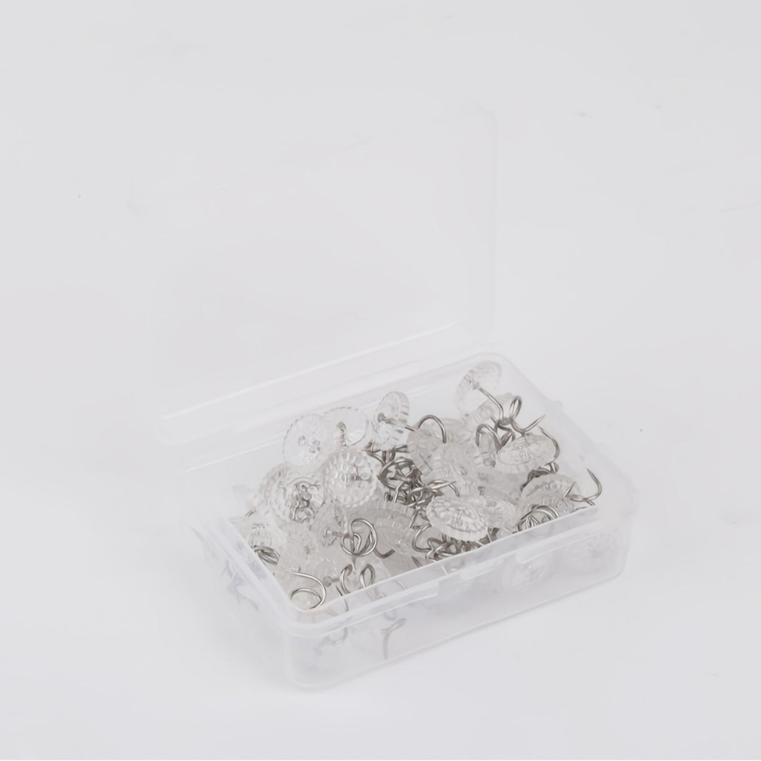 Clear Sofa Cushion Retainer Twist Nails Set of 20 or 50 Transparent Anti-Slip Gripper Pins