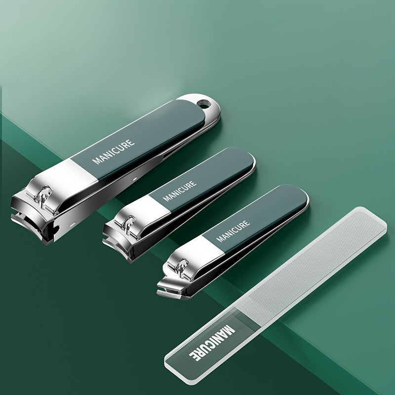 10pcs Nail Care Set with Manicure Tools Travel Kit Clippers Pedicure Earpick