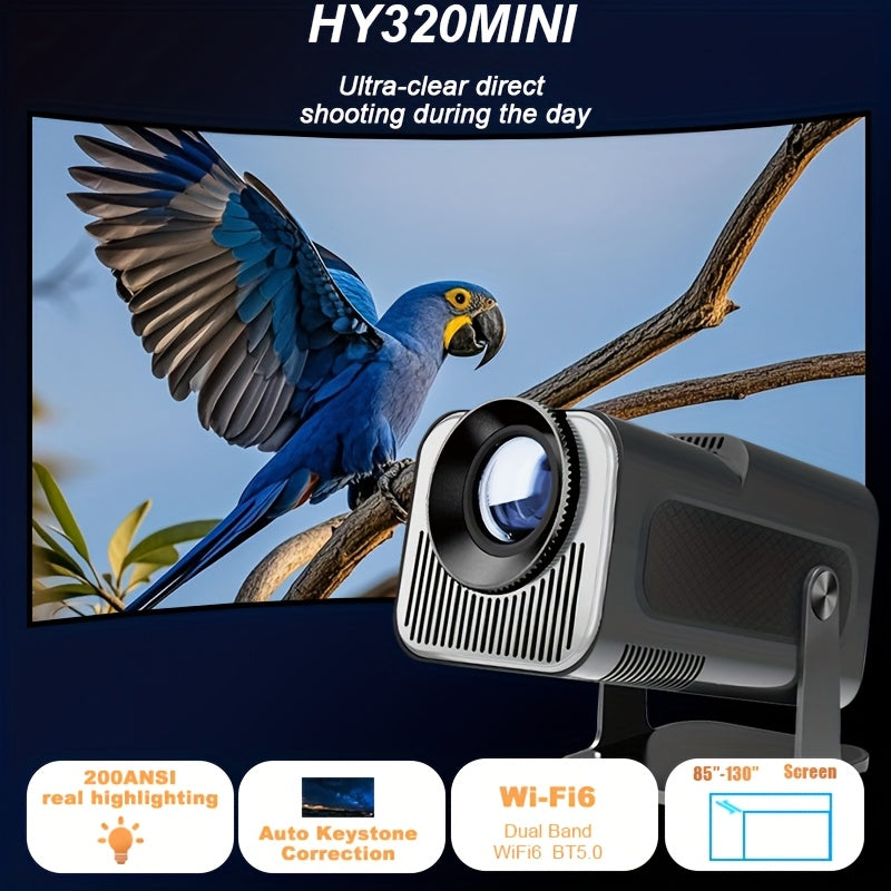 Портативный 4K Ultra HD умный проектор с автоматической коррекцией для домашнего кинотеатра