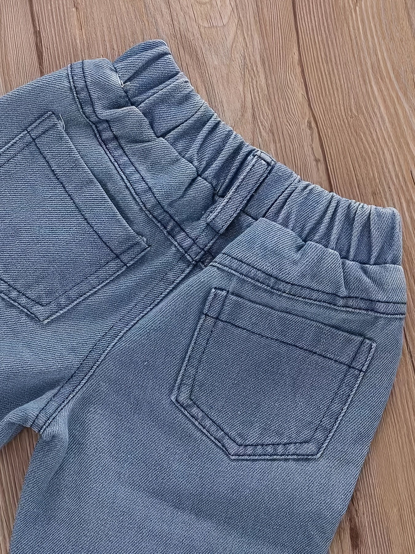 Girls Summer Set with Cropped Cami Top Mesh Star Print T-Shirt Ripped Denim Jeans